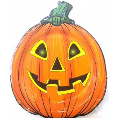 Vintage Shaped Jack-O-Lantern Plates