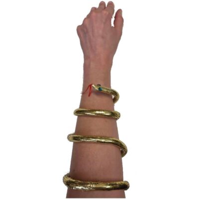 Metallic Fabric Asp Snake Arm Band