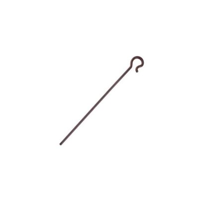 58-inch Shepherd’s Crook costume prop with a long dark brown shaft and classic curved hook top.