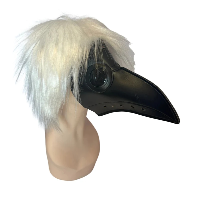 Costume Imitation Leather Plague Doctor Mask (Modeled)