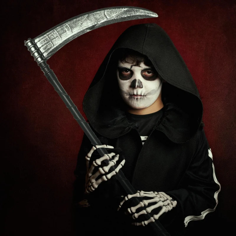 24" Costume Plastic Child's Scythe (Sickle) (Held)