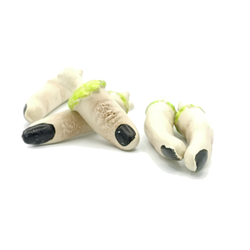 4" Costume Plastic Cut-Off Fingers (Green Bag)