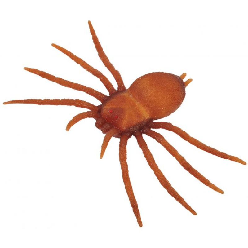 9" Squishy Rubber Tarantula Spider (Brown Out of Pack)