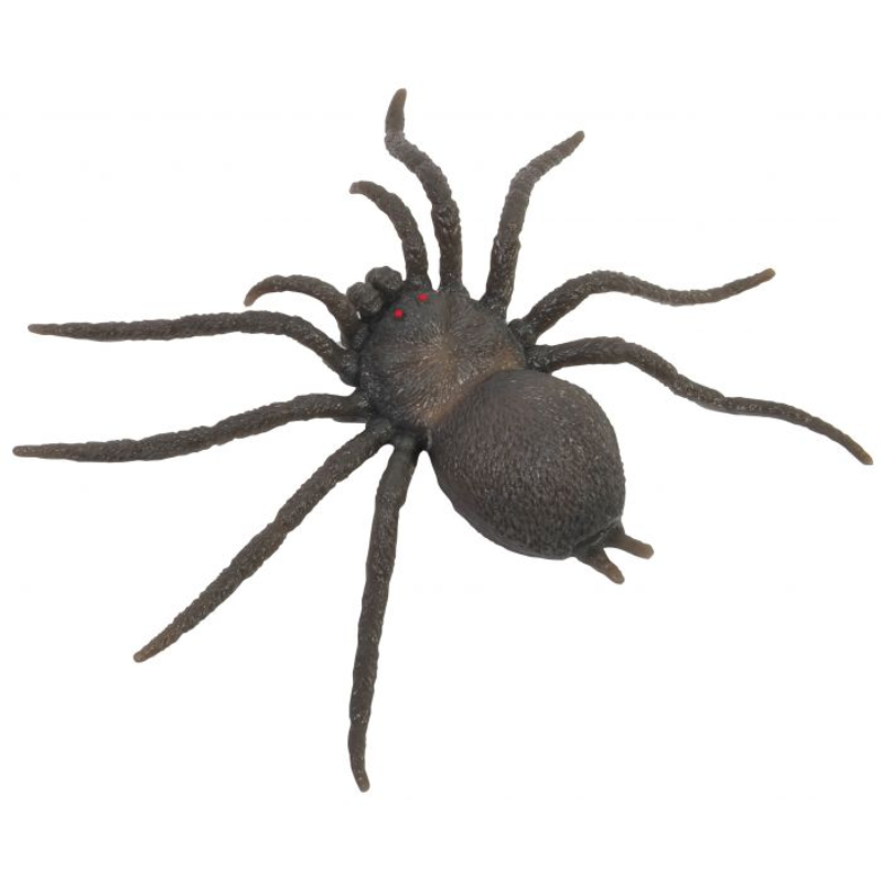 9" Squishy Rubber Tarantula Spider (Grey Out of Pack)