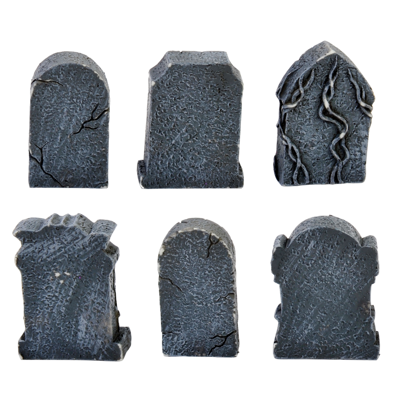 Assorted Plastic Tombstones (Back)