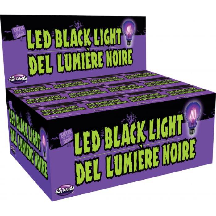LED Single Black Light Bulb (In Carton)