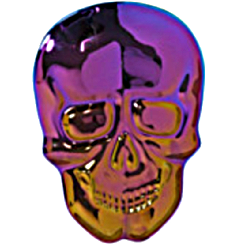 13" x 9" Plastic Skull Party Tray (Iridescent)